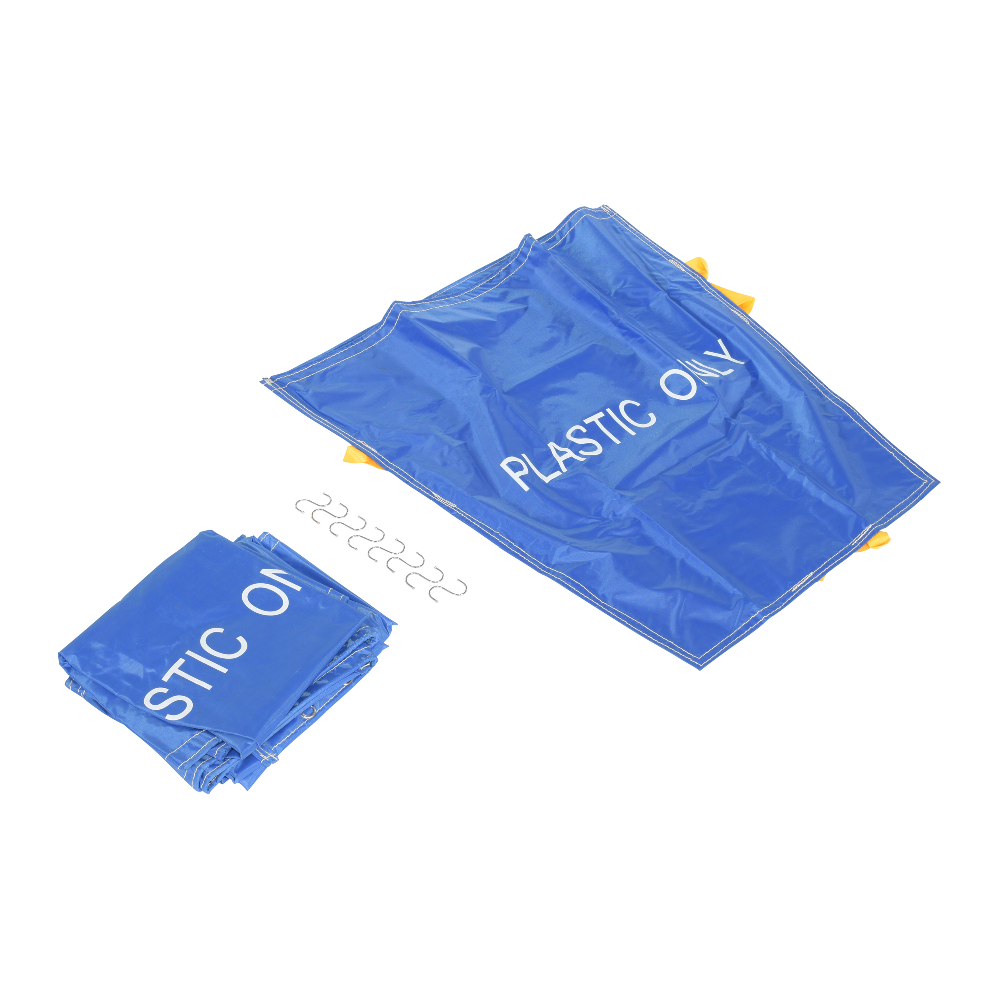 Vestil Polyester Pallet Rack Trash Bag 5 Pack 1/16 In. x 37 In. x 40 In. Blue with White Lettering